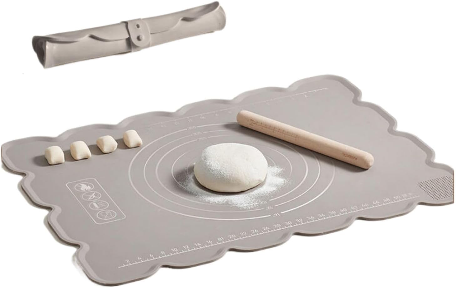 kitchen utensils set.硅胶揉面垫加厚烘焙揉面垫子家用面板大号擀面垫和面垫